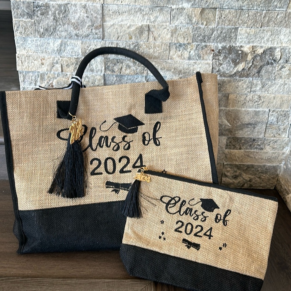 Class of 2024 Tote Bag and matching Pouch